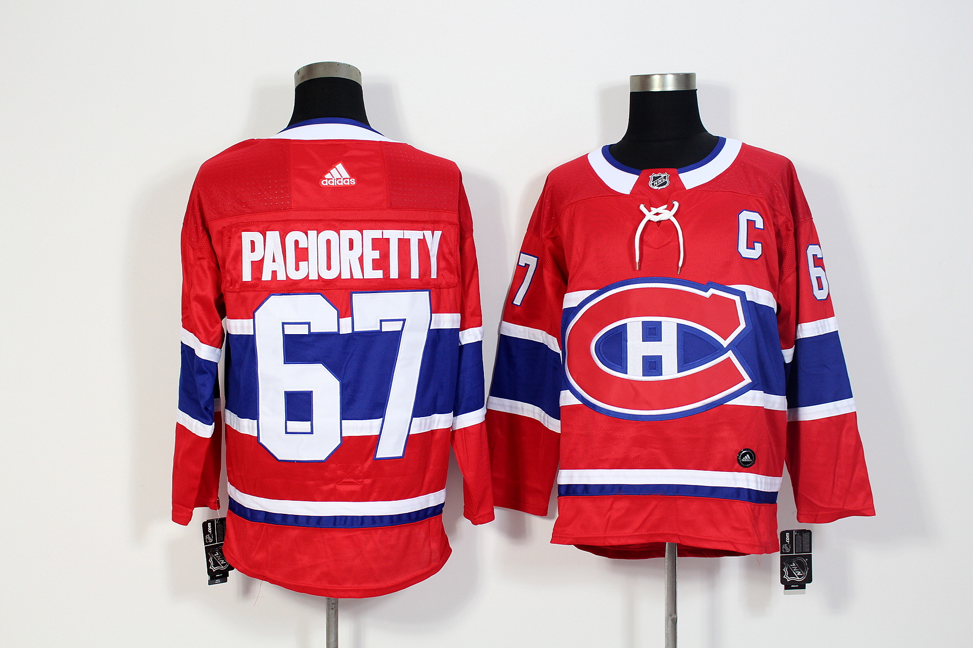 Men's Adidas Montreal Canadiens #67 Max Pacioretty Red Stitched NHL Jersey Men's Adidas Montreal Canadiens #67 Max Pacioretty Red Stitched NHL Jersey